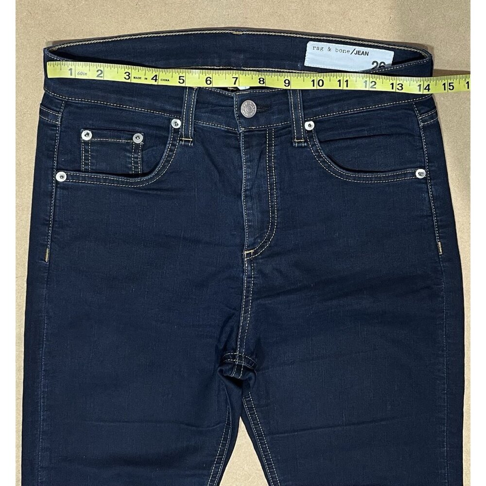 Rag & Bone Women’s Jeans Size 26 Crop Flare High Rise Blue Denim - Picture 8 of 15